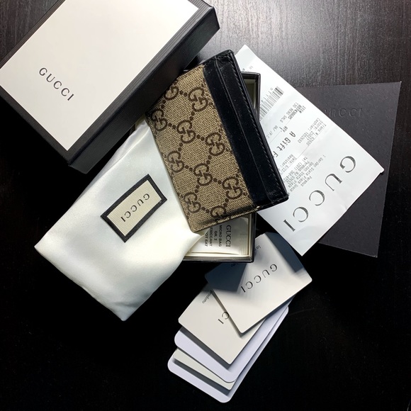 Gucci Card Case Monogram GG Tiger print - Picture 2 of 3